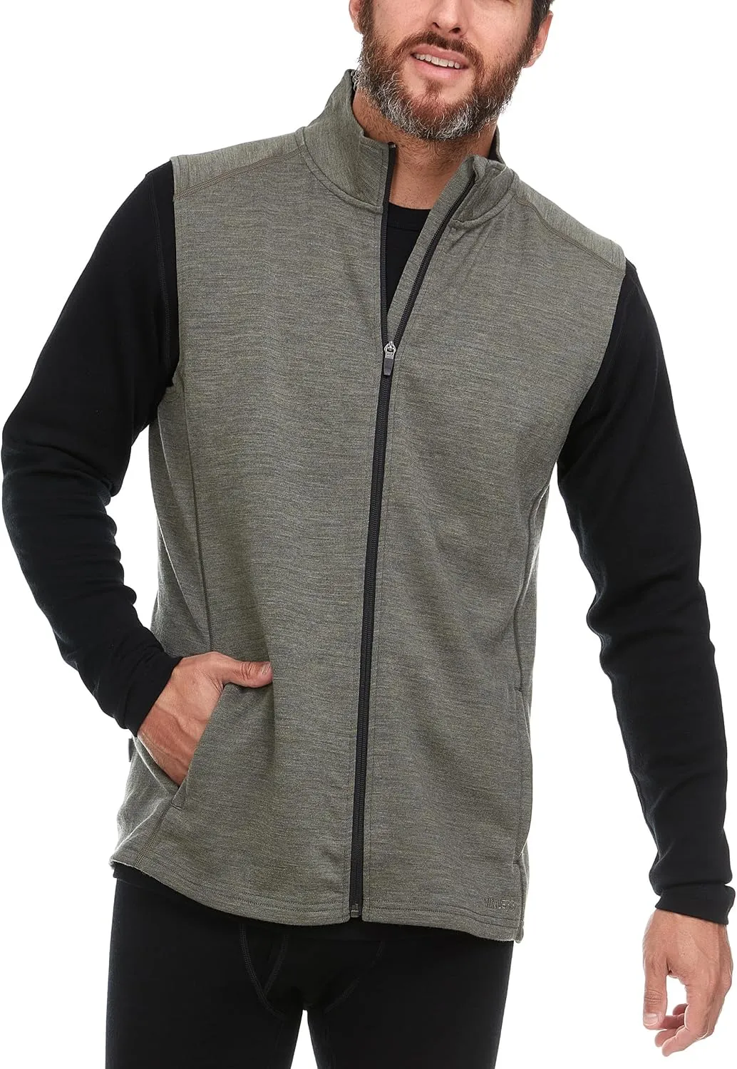 100% Merino Wool Mens Vest - Expedition Heavyweight Vest - Moisture Wicking