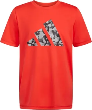 adidas Boys' Moisture-wicking Athletic T-shirt Bos Ghost Logo Short Sleeve