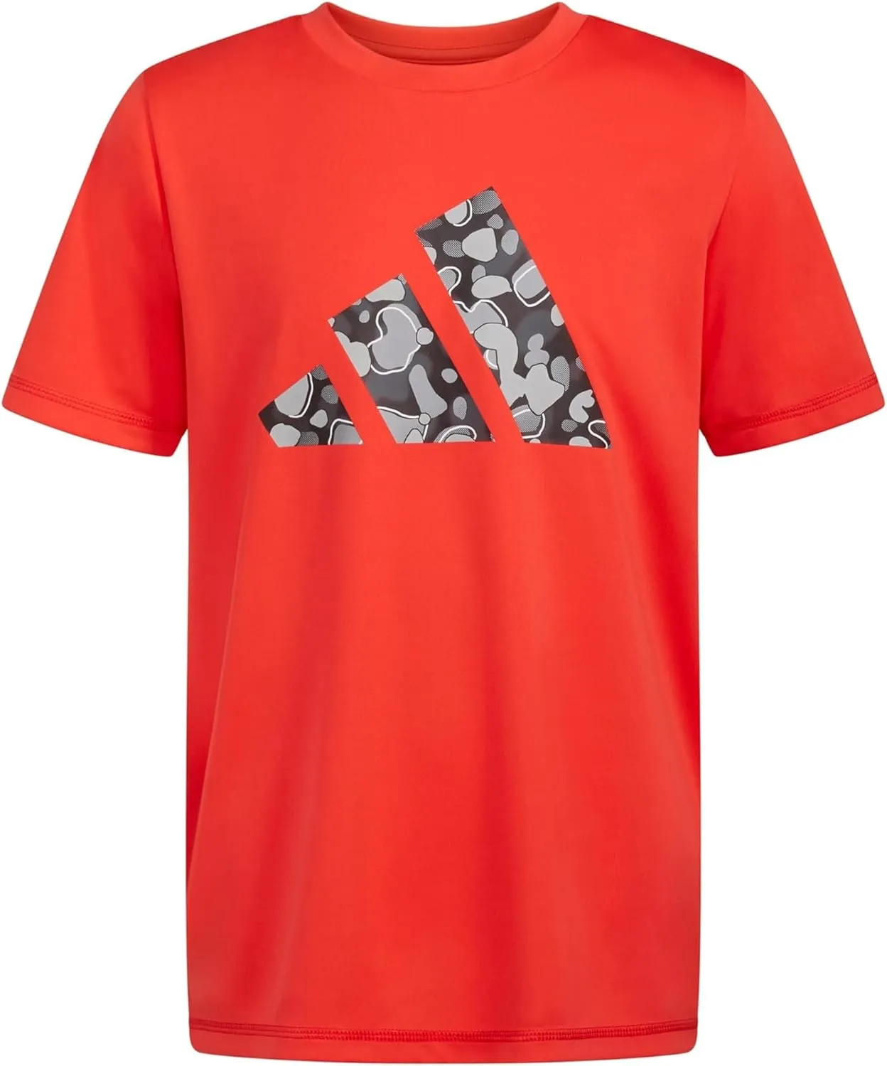 adidas Boys' Moisture-wicking Athletic T-shirt Bos Ghost Logo Short Sleeve