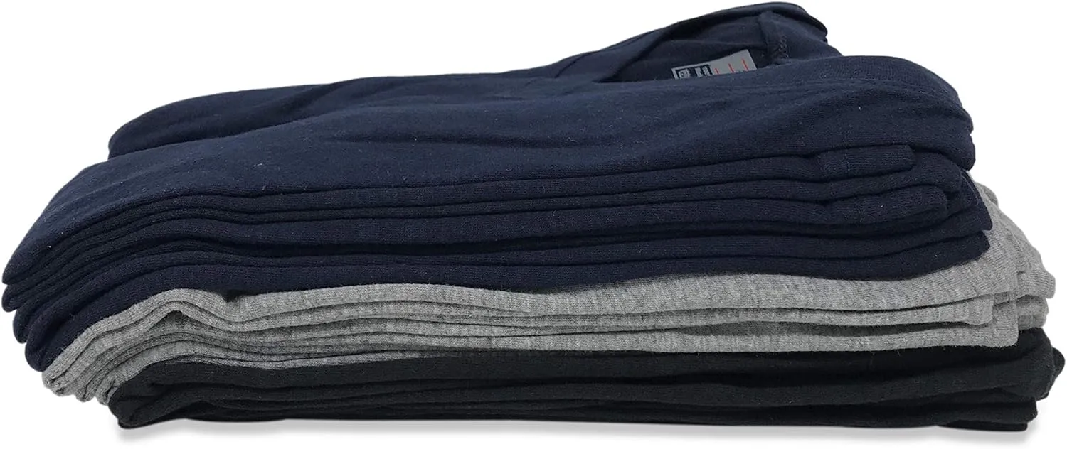 Andrew Scott Boys'12 Pack V Neck T Shirt Cotton Color Undershirts - Bonus Pack of 12