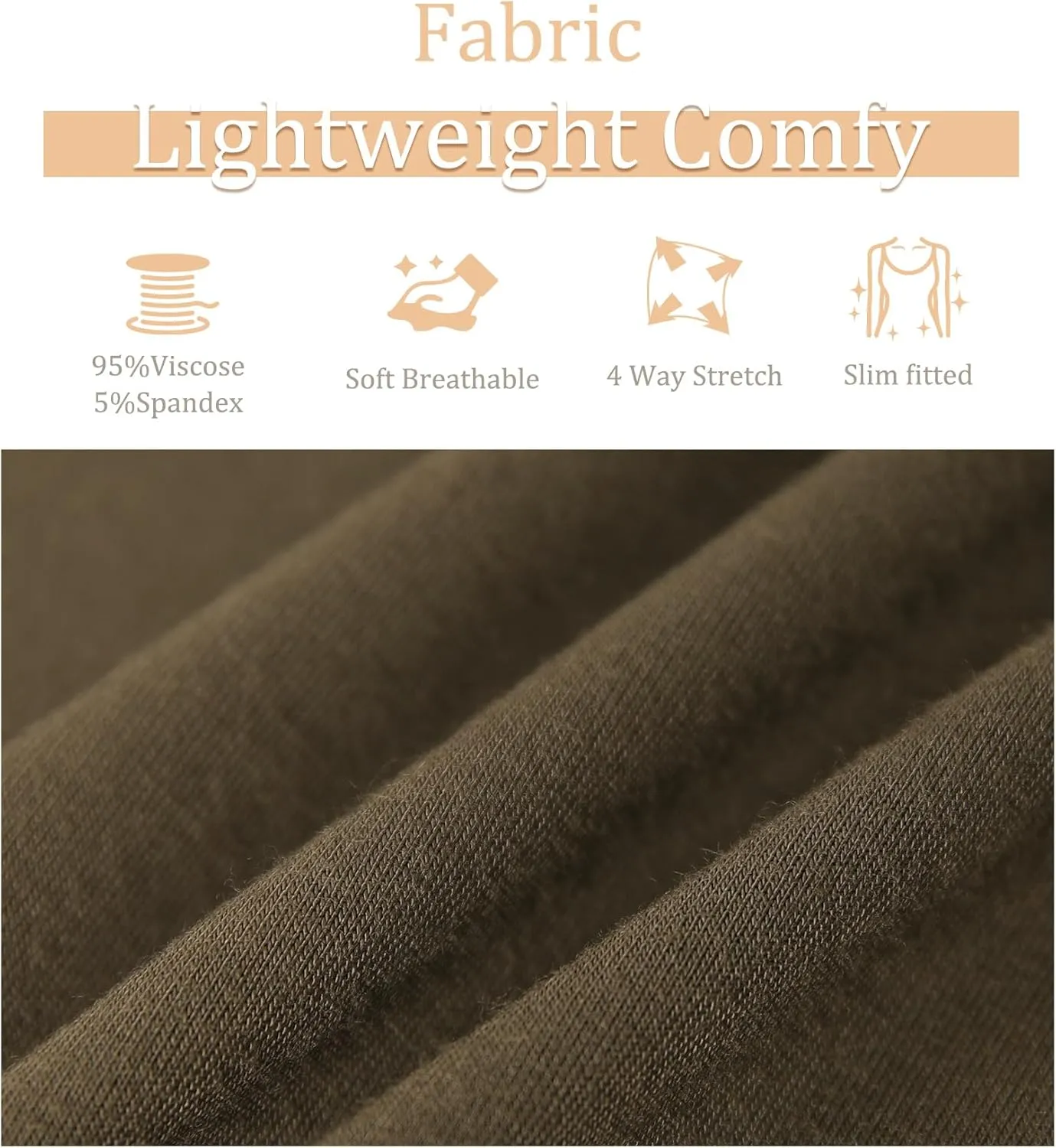 ANYFITTING Built in Bra Tank Tops for Women Sleeveless High Neck Fitted Shirts Summer Spring Basic Undershirts