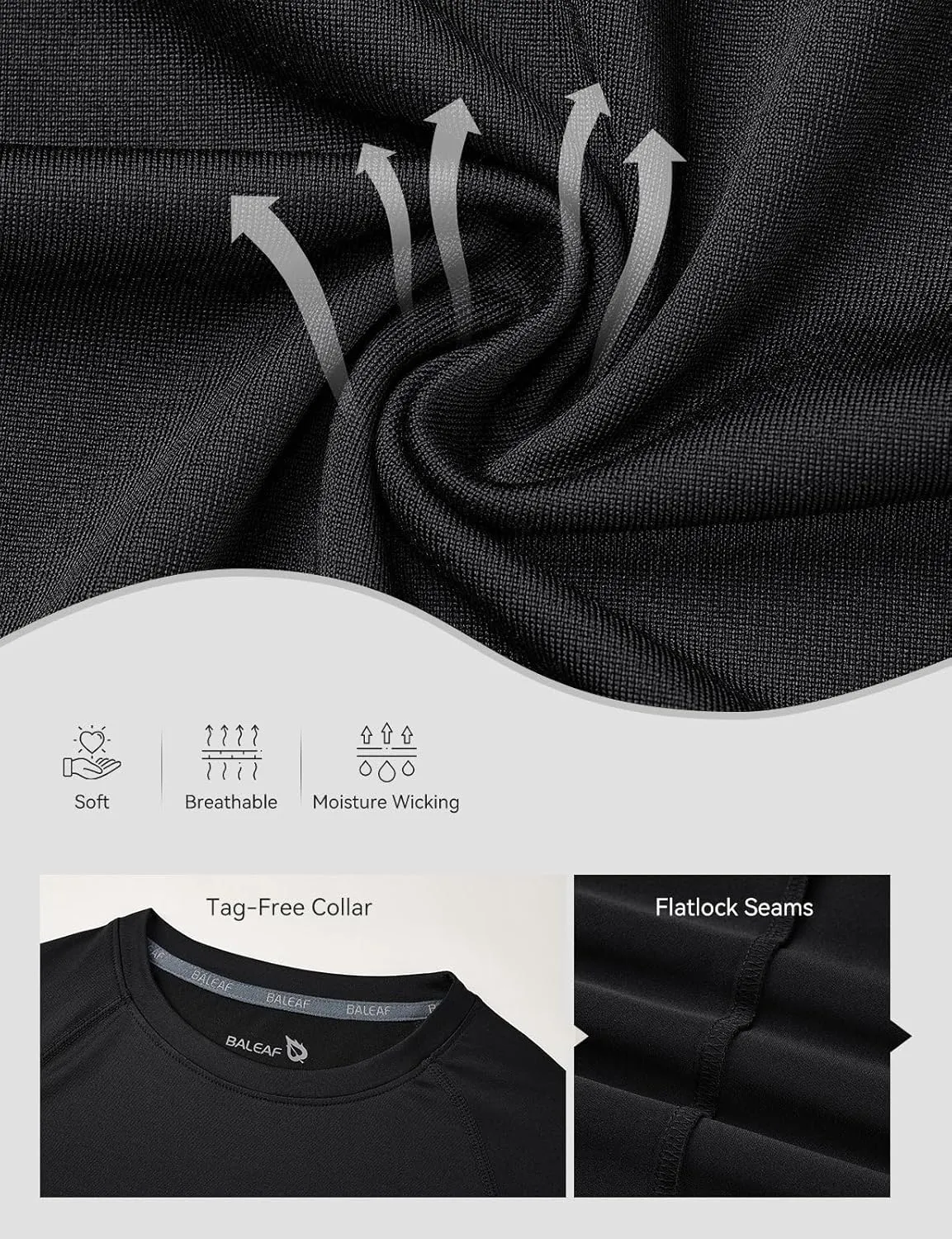baleaf Boys Compression Shirt Long Sleeve Youth Undershirts Kids Football Baseball Baselayer Cold Gear Quick Dry