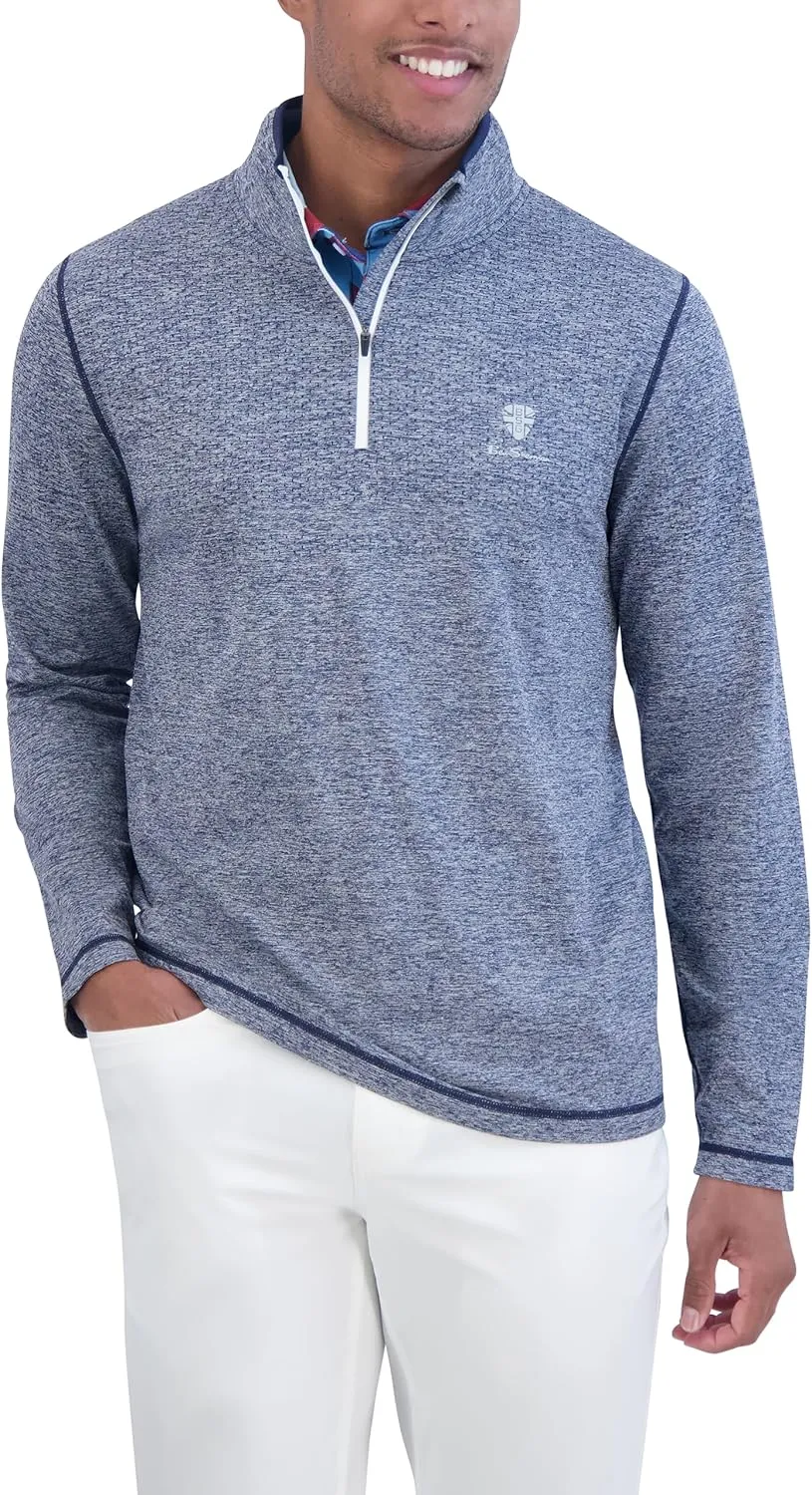 Ben Sherman Men's Quarter Zip Pullover Sweater  Lightweight, Casual, Work, Golf & Everyday Wear