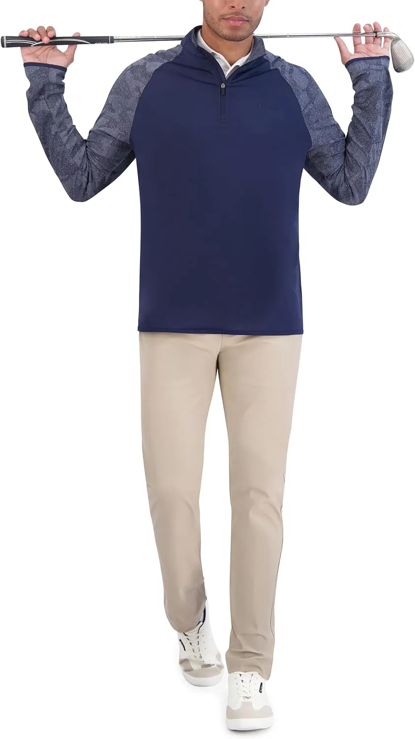 Ben Sherman Men's Quarter Zip Pullover Sweater  Lightweight, Casual, Work, Golf & Everyday Wear