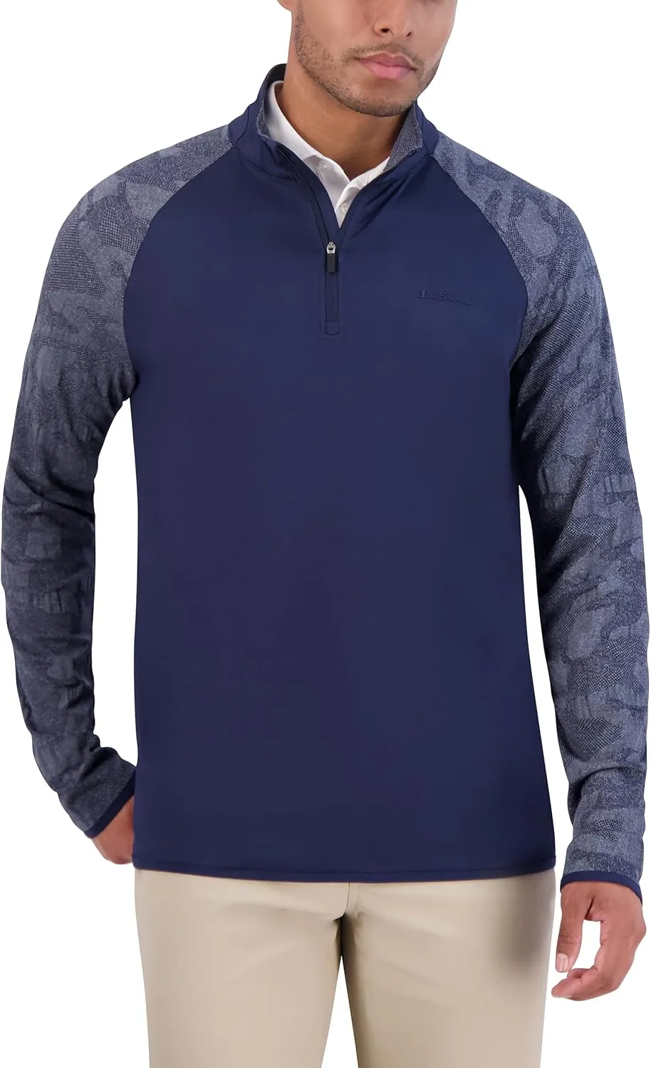 Ben Sherman Men's Quarter Zip Pullover Sweater  Lightweight, Casual, Work, Golf & Everyday Wear