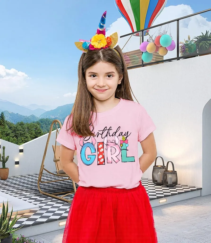 Birthday Girl Shirt Magical Castle Tshirt Birthday Shirts for Kids Funny Birthday Party Gift Tees Cute Graphic Tops