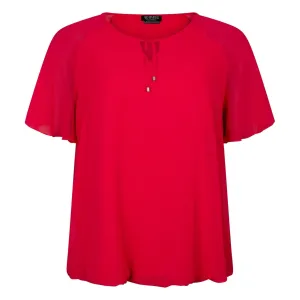 Blouse chiffon double layered Watermelon