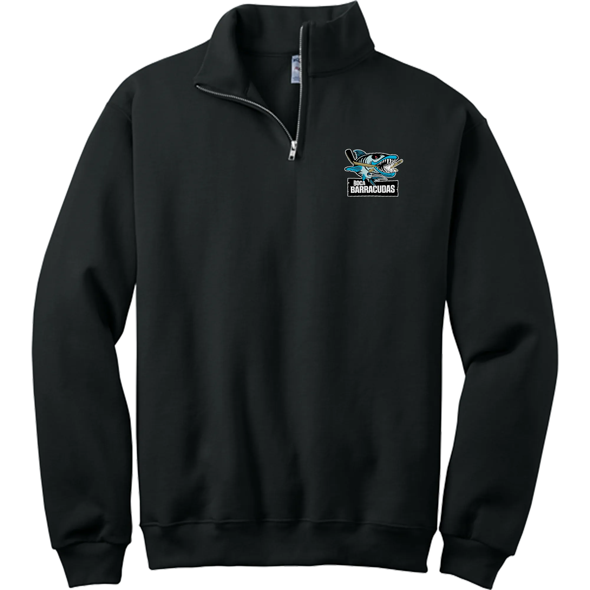 Boca Barracudas NuBlend 1/4-Zip Cadet Collar Sweatshirt