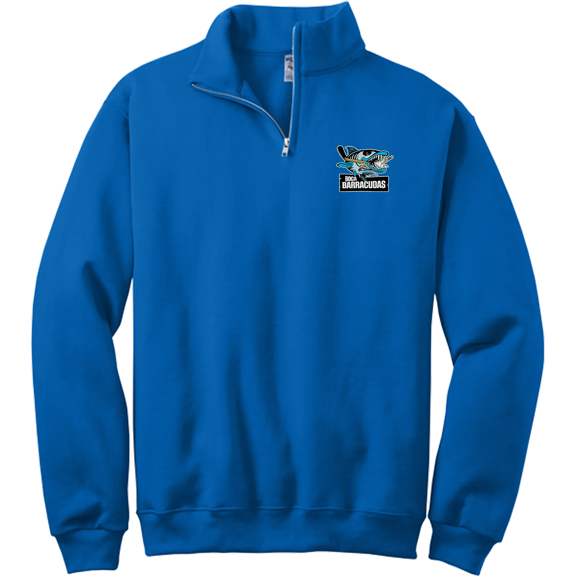 Boca Barracudas NuBlend 1/4-Zip Cadet Collar Sweatshirt