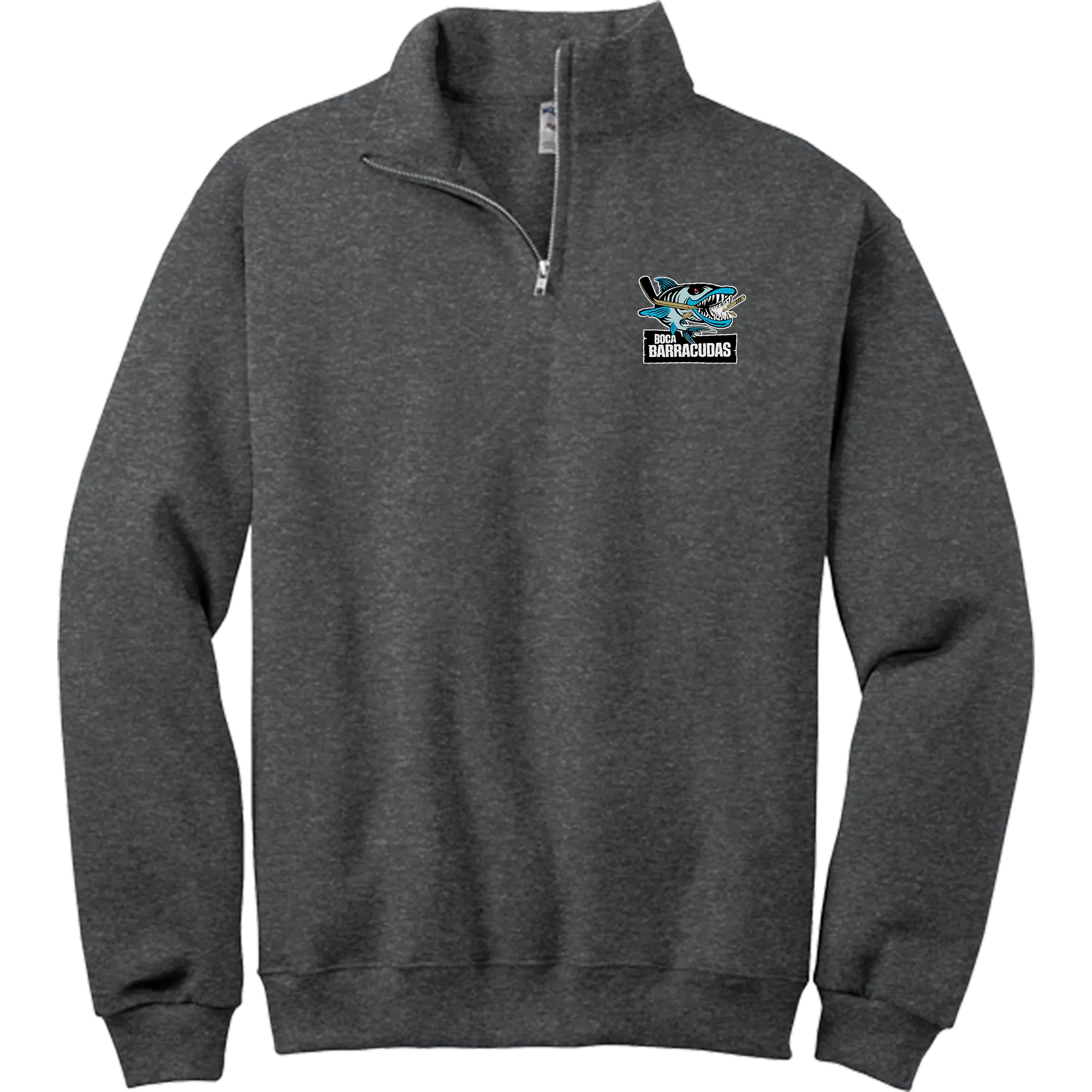 Boca Barracudas NuBlend 1/4-Zip Cadet Collar Sweatshirt