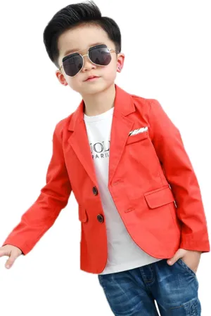 Boys Fashion Blazers Casual Jackets Coat 2-12Years