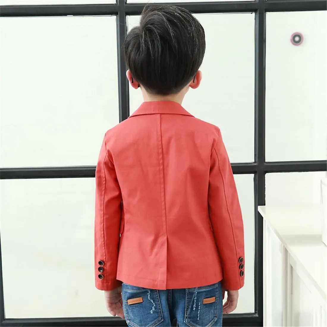 Boys Fashion Blazers Casual Jackets Coat 2-12Years