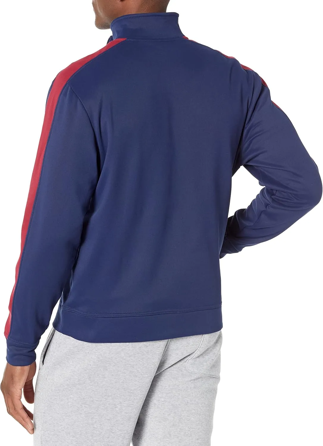 Champion Men's Lightweight Stretch Warmup, Signature Logo, Full-Zip, Moisture-Wicking Athletic Jacket