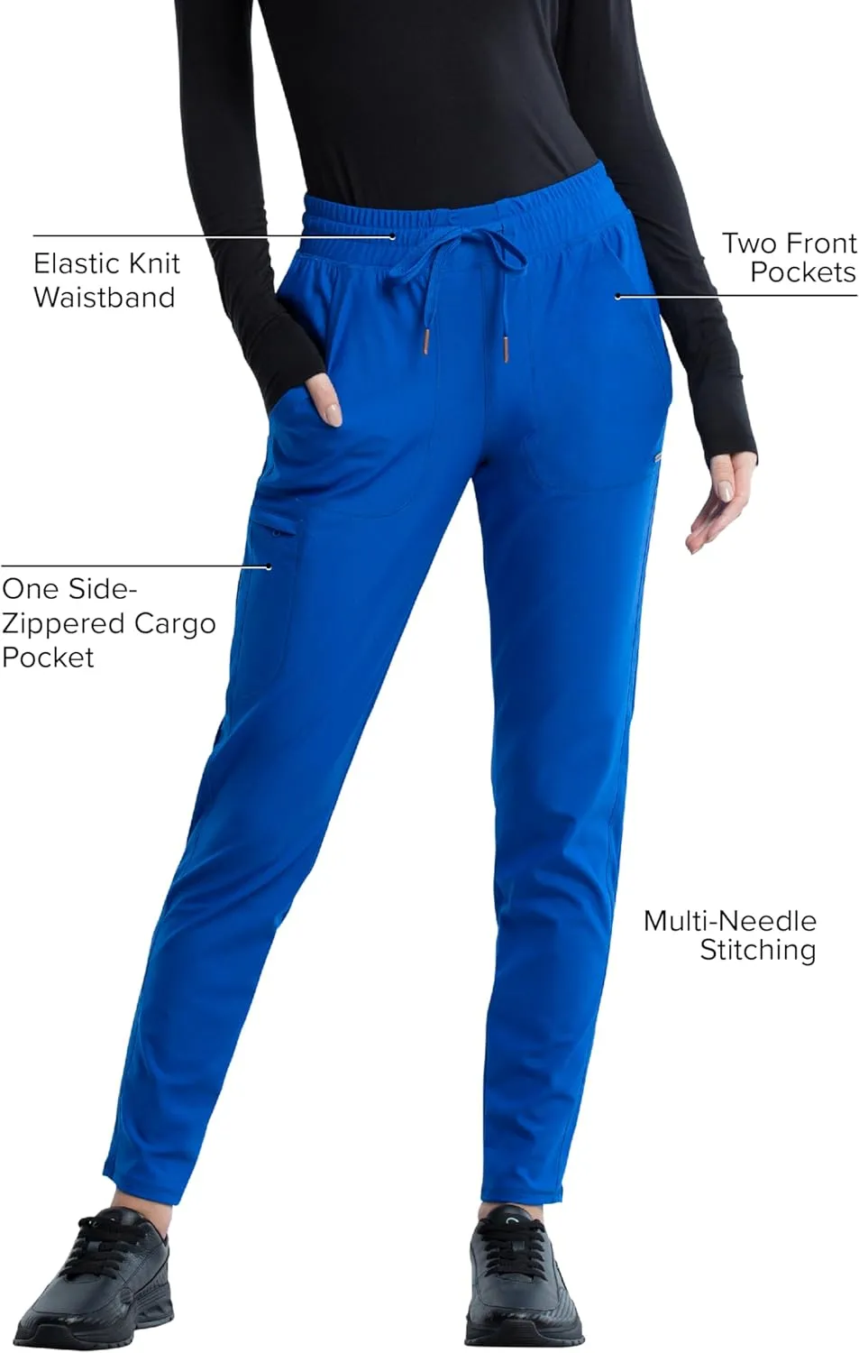 Cherokee Women's Scrub Pant with 360 Stretch & Moisture Wicking Fabric - CK095