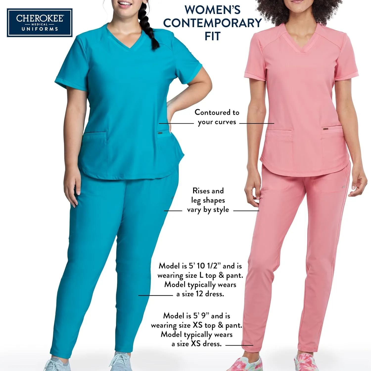 Cherokee Women's Scrub Pant with 360 Stretch & Moisture Wicking Fabric - CK095