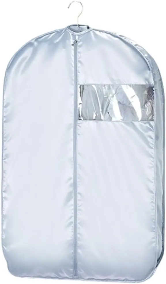 Clothes Cover 3.9" Gusseted Garment Bags for Hanging Clothes Dress Bags with Clear Window 3 Pack Suit Bags (Color : C, Size : 90 * 58cm)