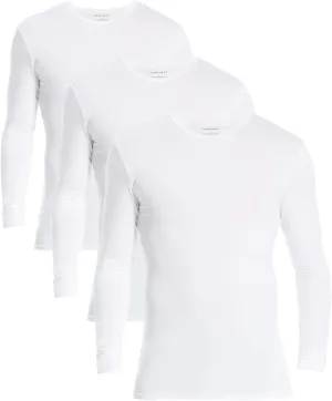 Comfneat Men's 3-Pack Thermal Undershirts Long Sleeve Base Layer