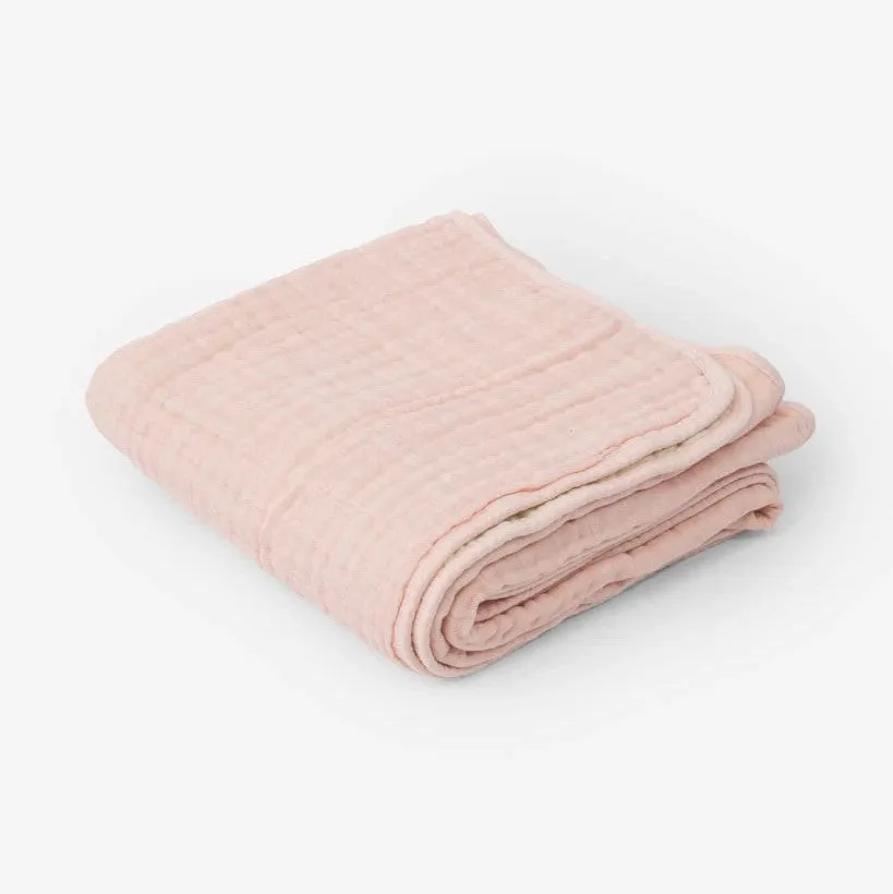 Cotton Muslin Quilt - (Rose Petal)