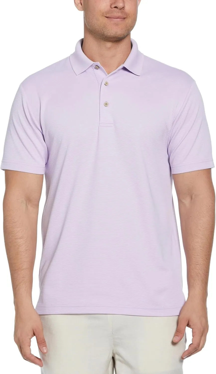 Cubavera Men's Essential Textured Performance Polo Shirt, Moisture-Wicking Technology, Regular Fit