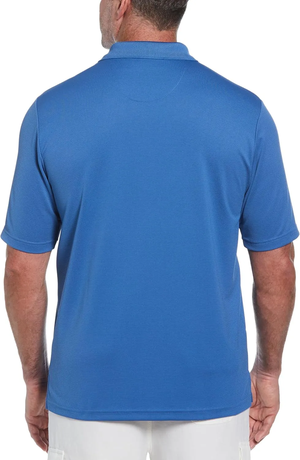 Cubavera mens Essential Textured Performance Polo Shirt, Moisture-wicking Technology