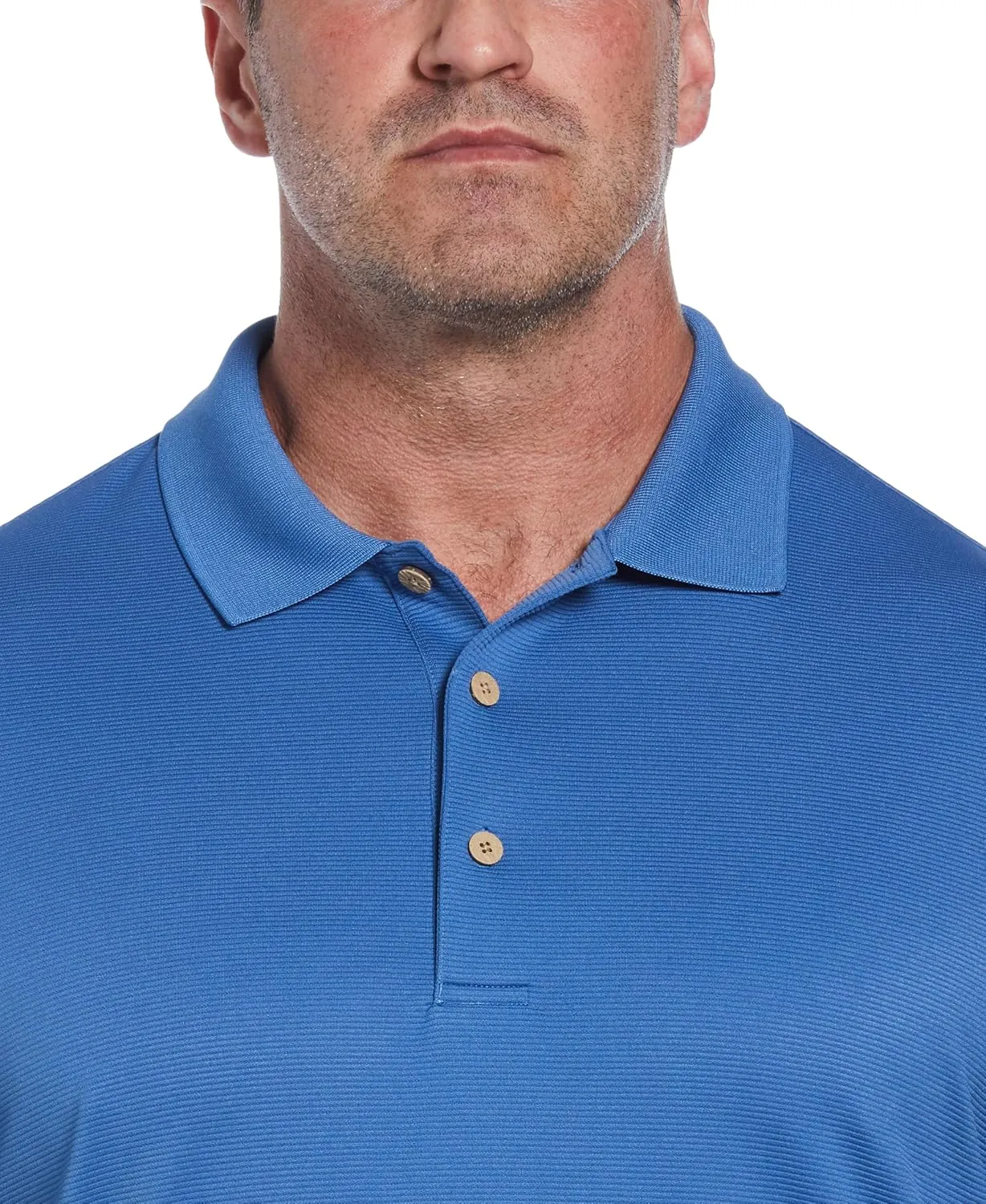 Cubavera mens Essential Textured Performance Polo Shirt, Moisture-wicking Technology