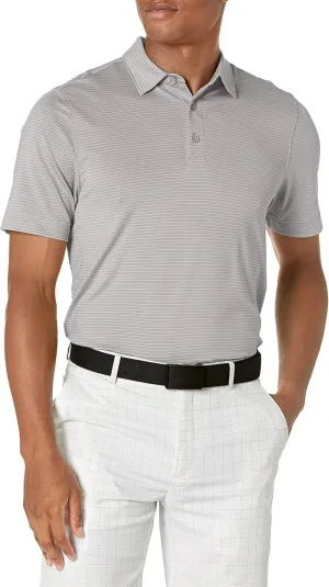 Cutter & Buck Men's Moisture Wicking UPF Drytec Forge Pencil Stripe Polo Shirt