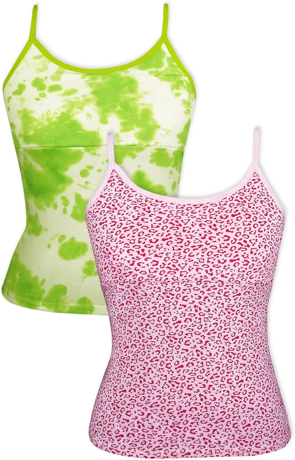 DChica Padded Camisole Bra for Girls, Teen & Young Women Round Neck Padded Undershirts for Summer Occasion