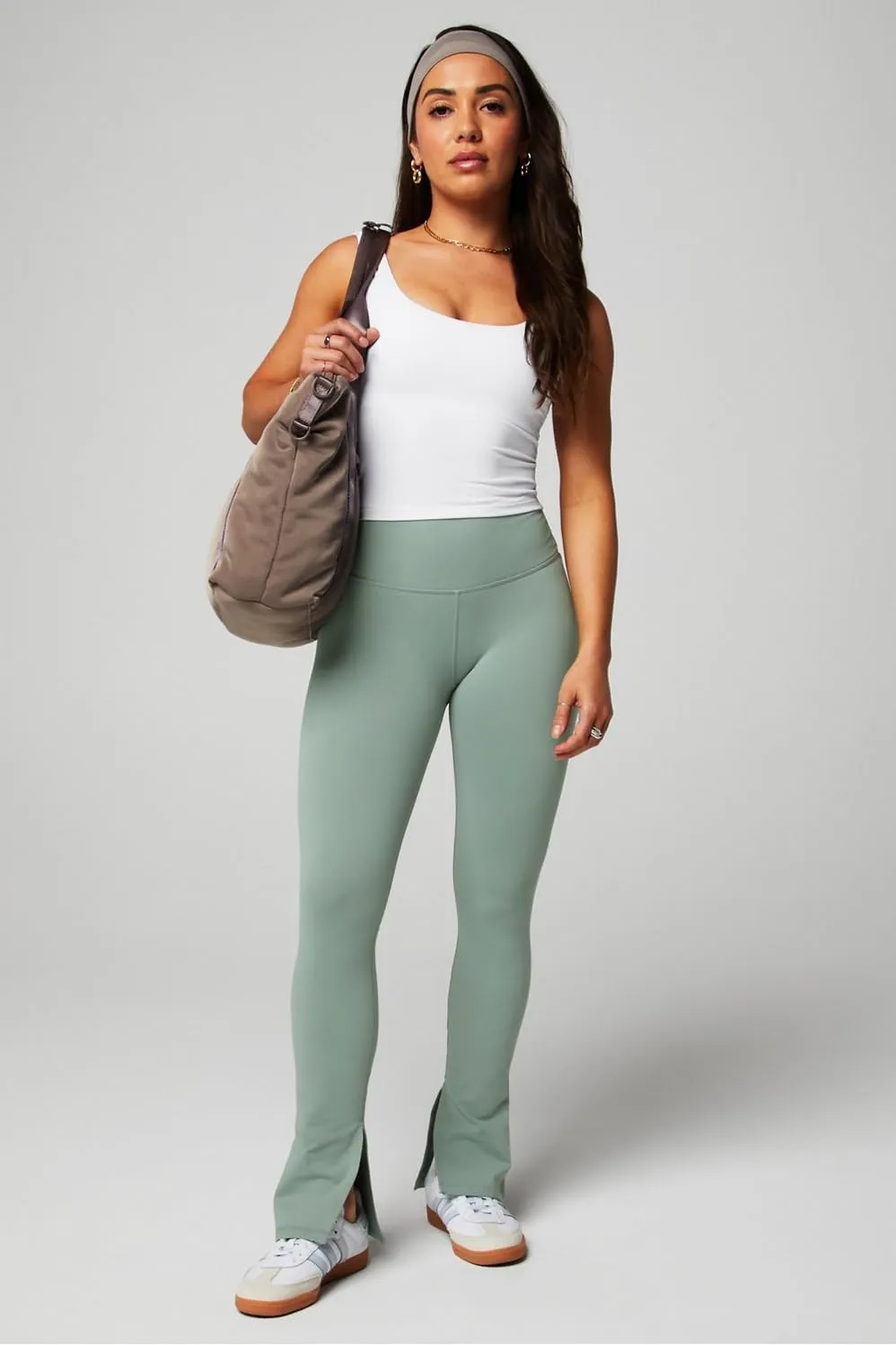 Define PowerHold Split Hem Flare Pant, Moisture-Wicking, 4-Way Stretch