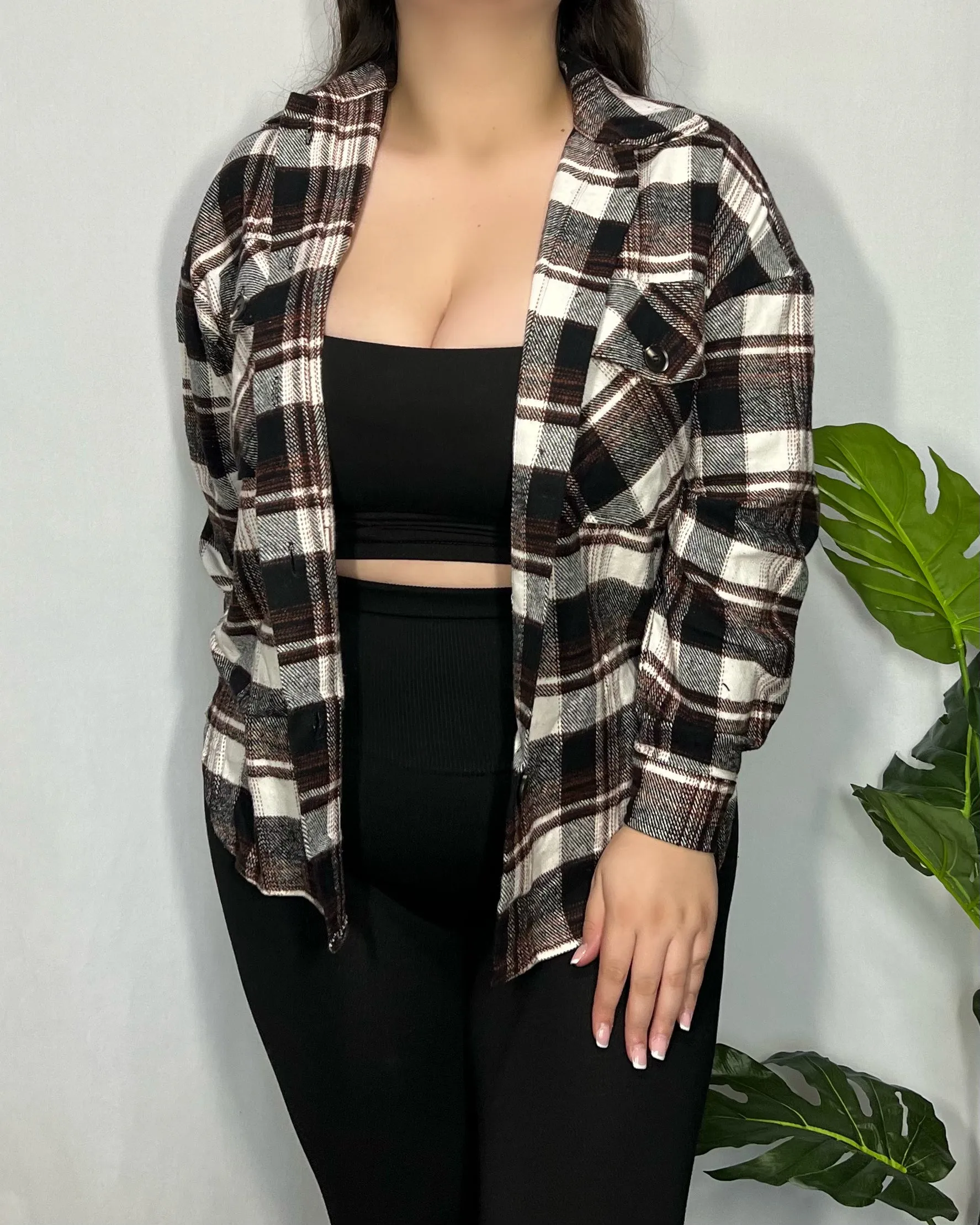 Destiney Shacket (Black Combo)