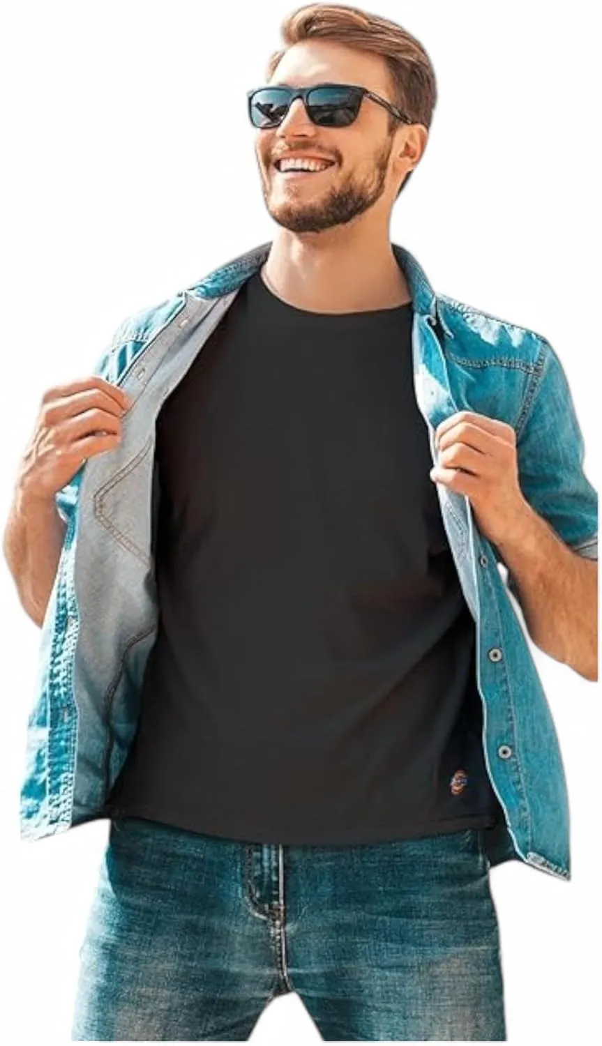 Dickies Mens Crew Neck Short Sleeve Undershirt 5 Pack