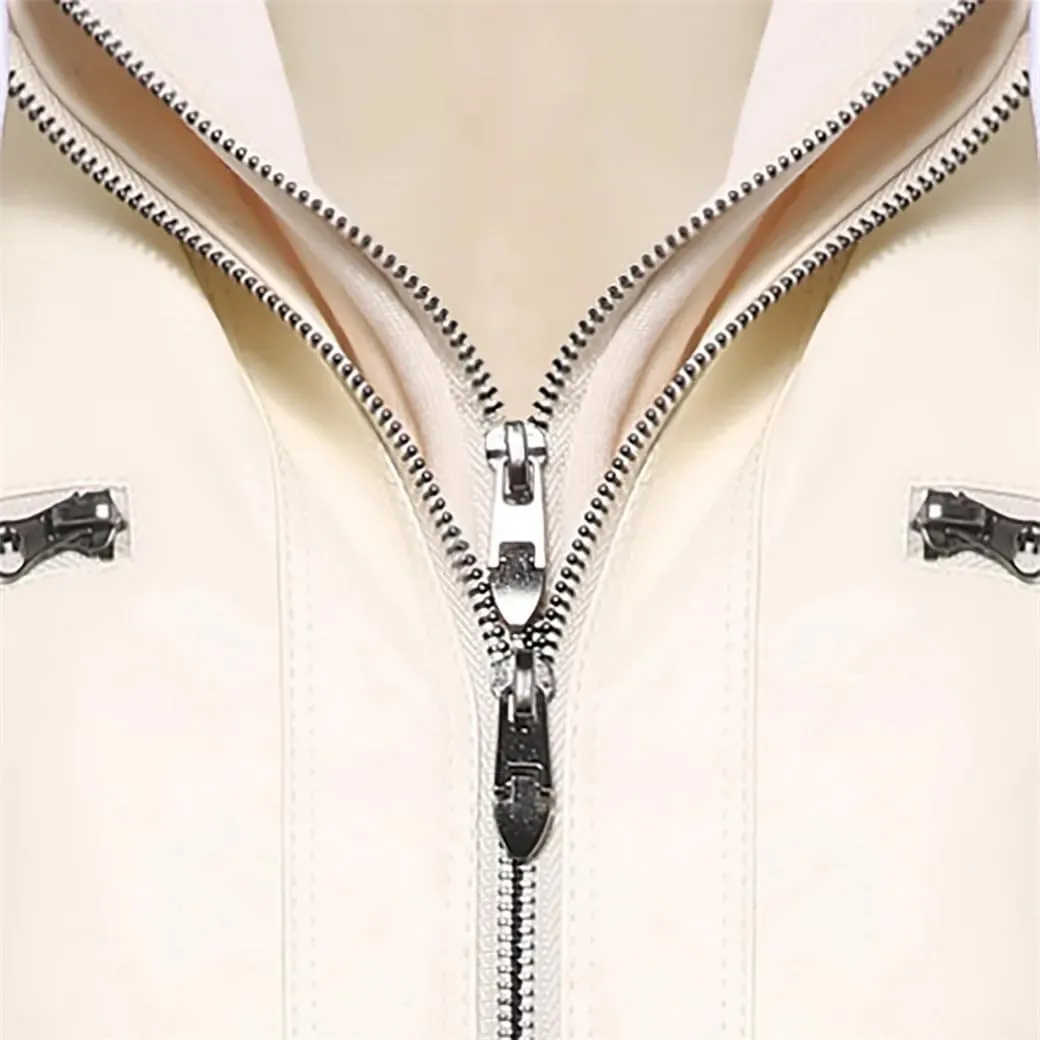 Dninmim Women Leather Jacket Coat Female Winter Motorcycle Jacket Zipper Hoodies Outwear