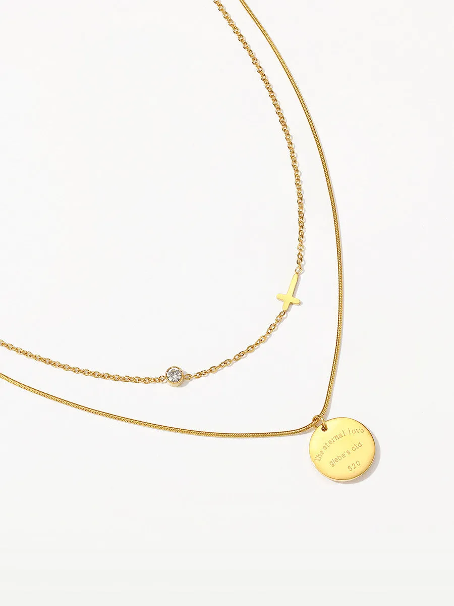 Double layered necklace