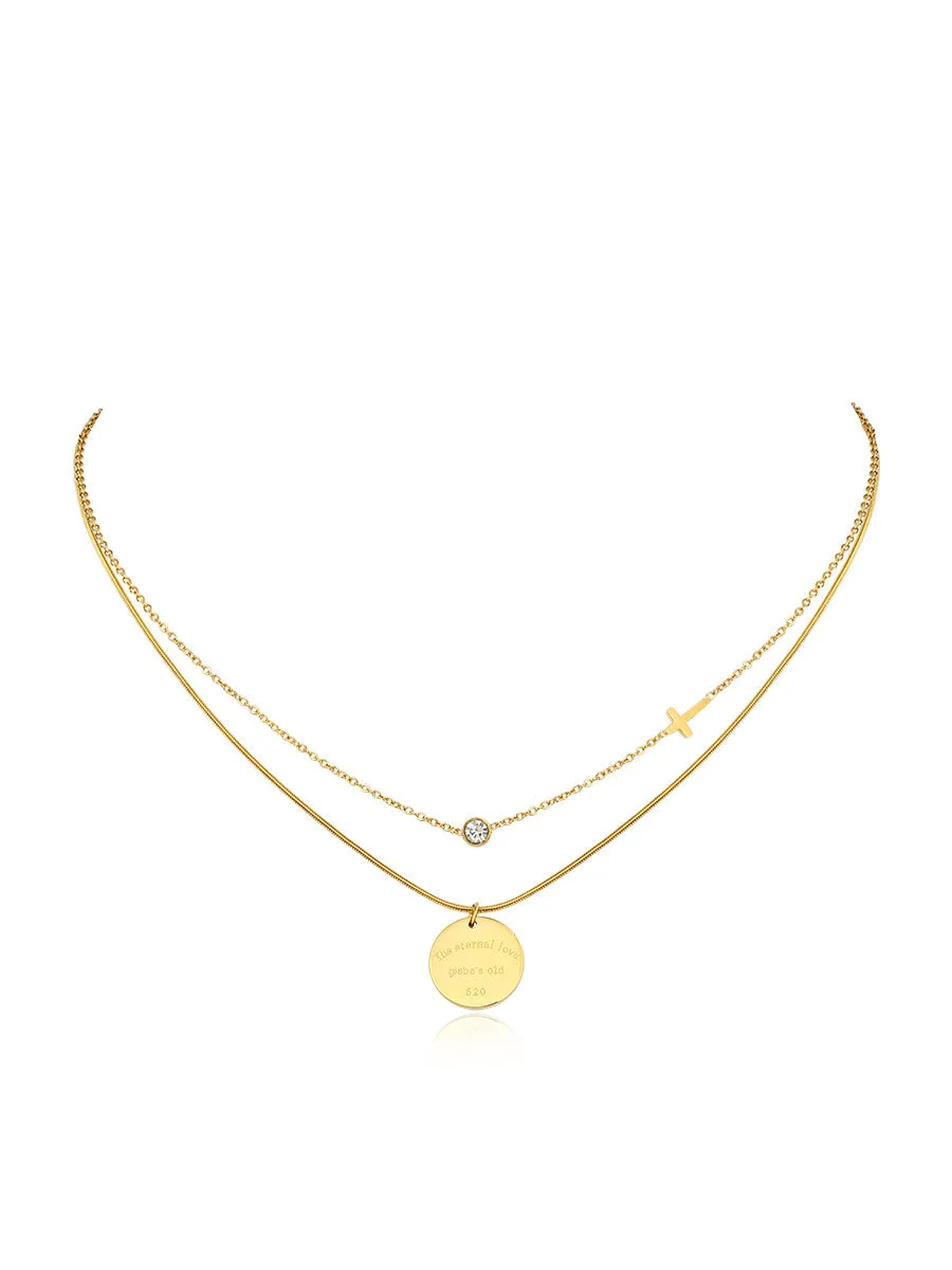 Double layered necklace