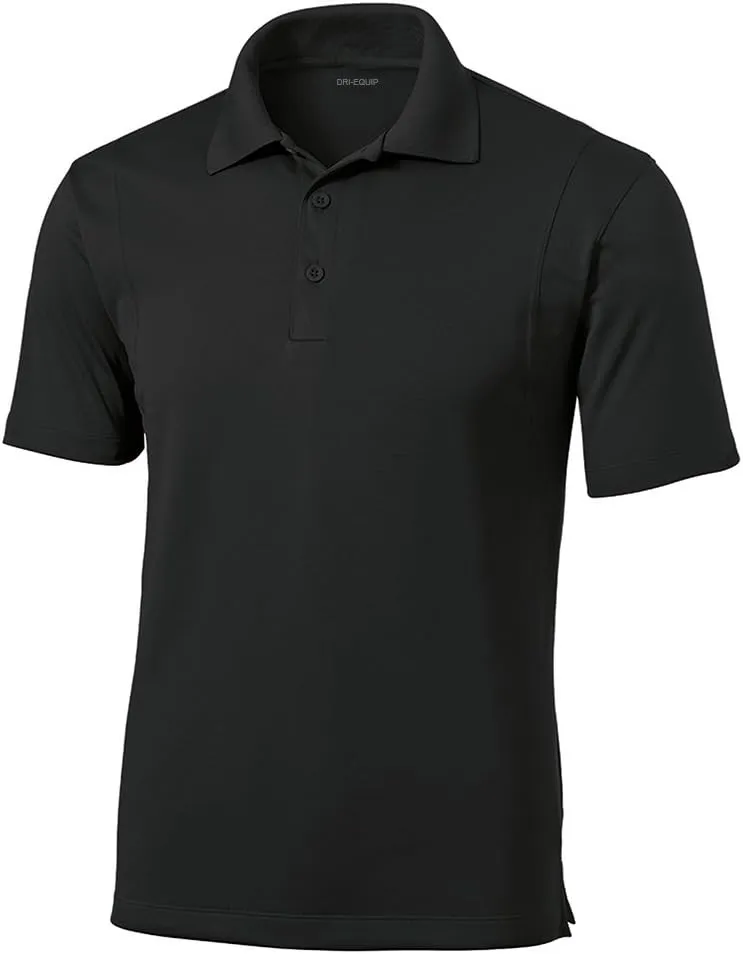 DRI-Equip Mens Moisture Wicking Micropique Golf Polos in Regular, Big & Tall