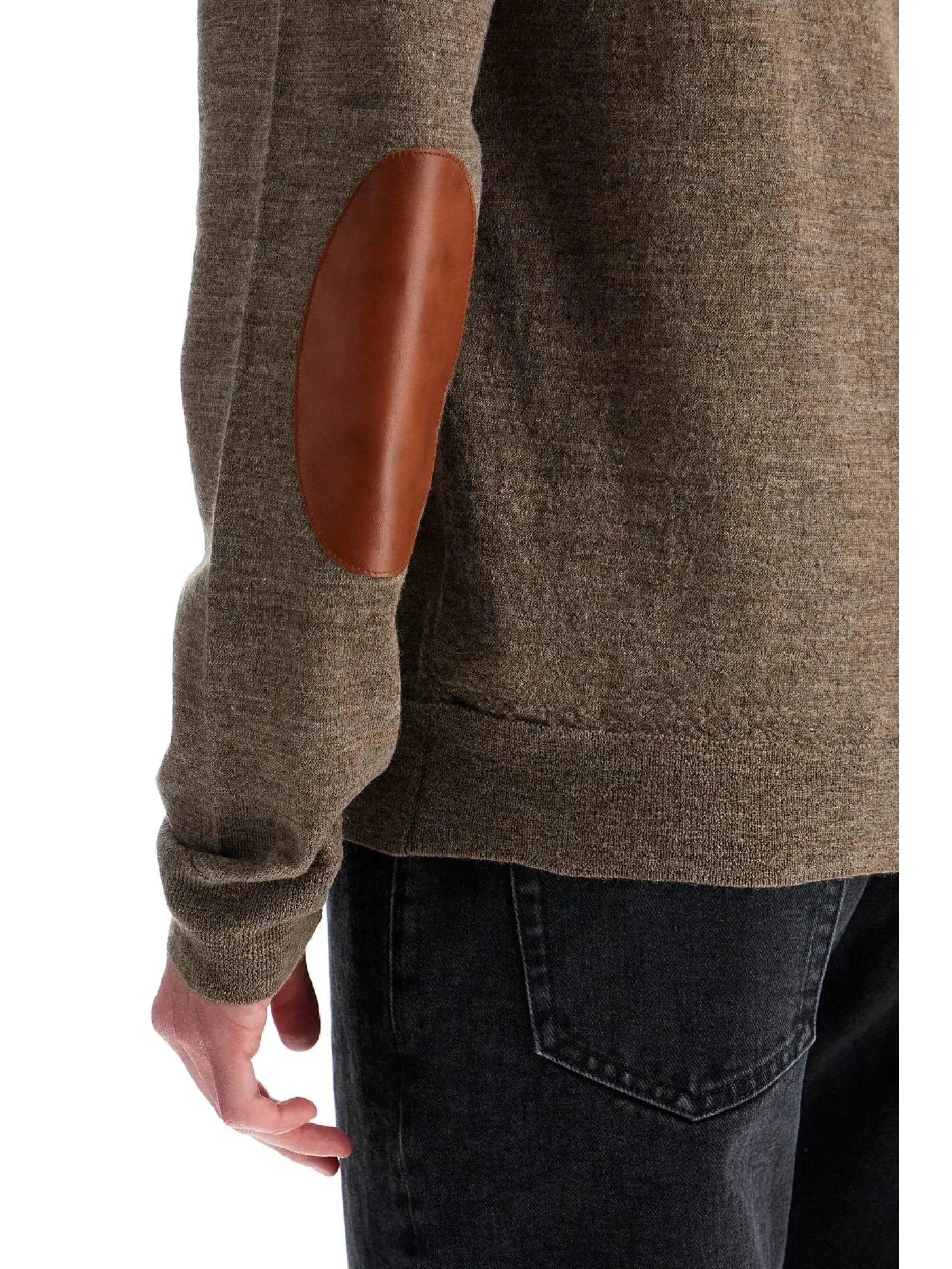 Elbow Patch Wool Sweater
