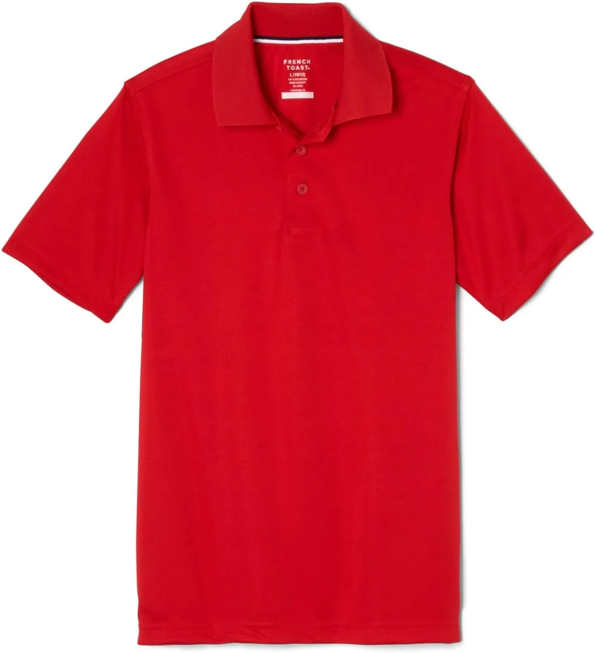 French Toast Men's Moisture Wicking Performance Sport Polo Short Sleeve Shirt