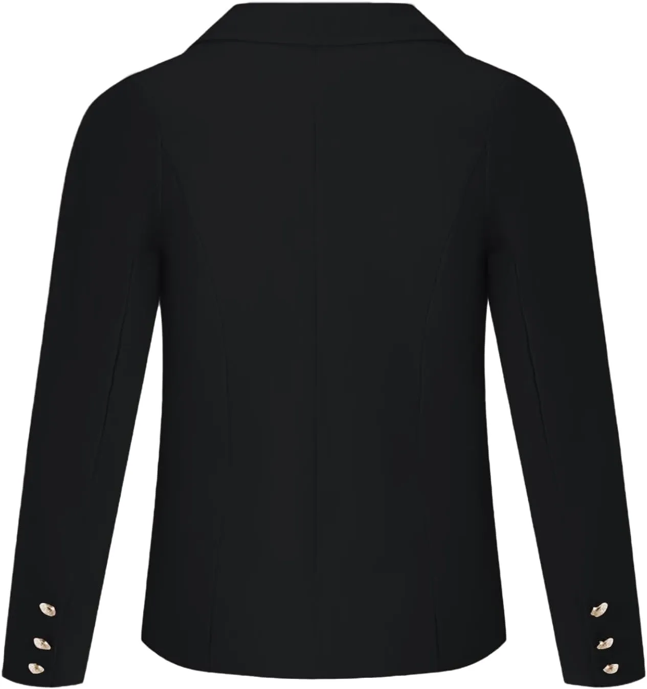 Girls Blazer Jacket Double Breasted Button Down Long Sleeves Blazers School Jackets