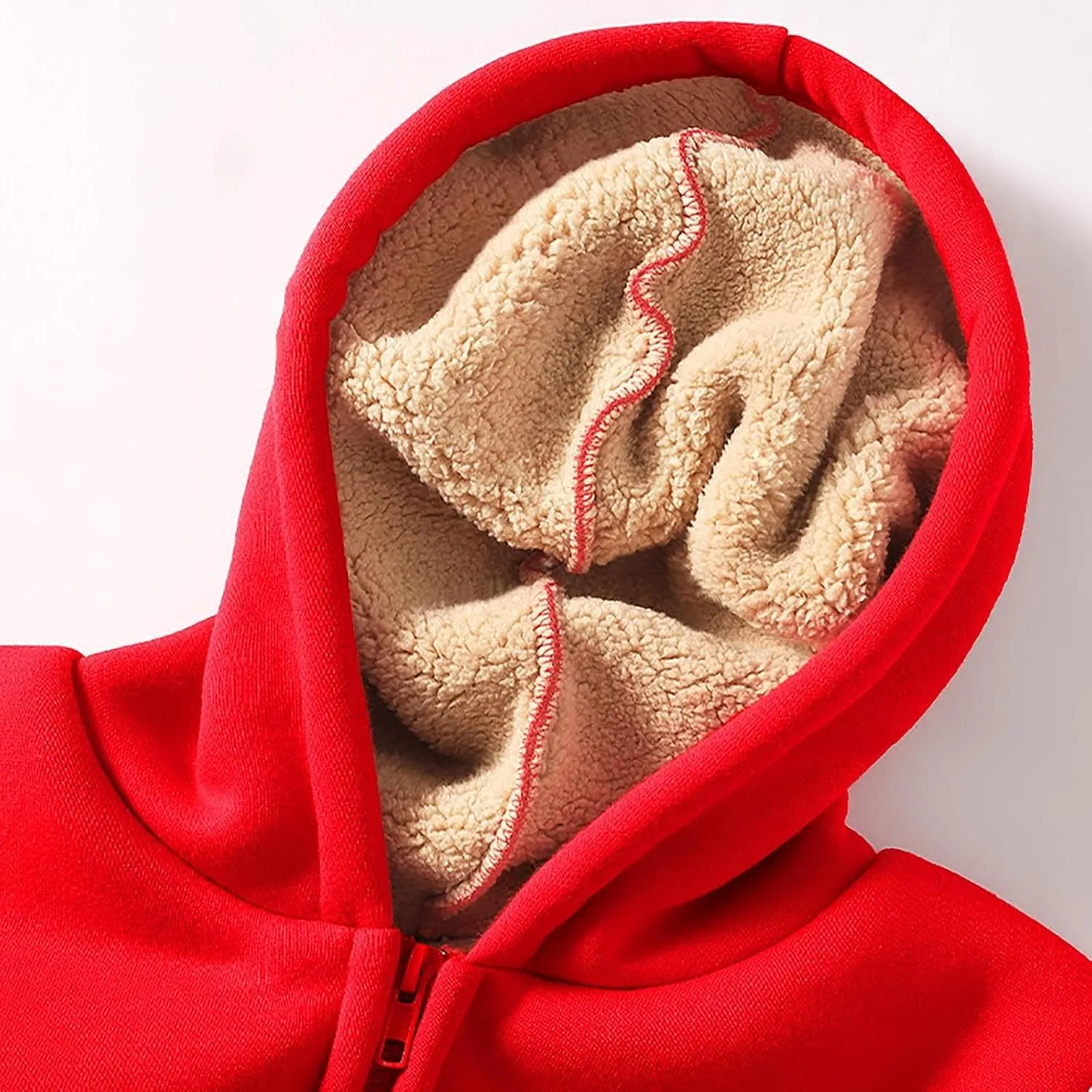 Gumipy Zip Up Hoodie Women Fleece Oversized Hoodie Sweatshirt Plus Size Sherpa Lined Hoodies Jacket Winter Coats with Pockets