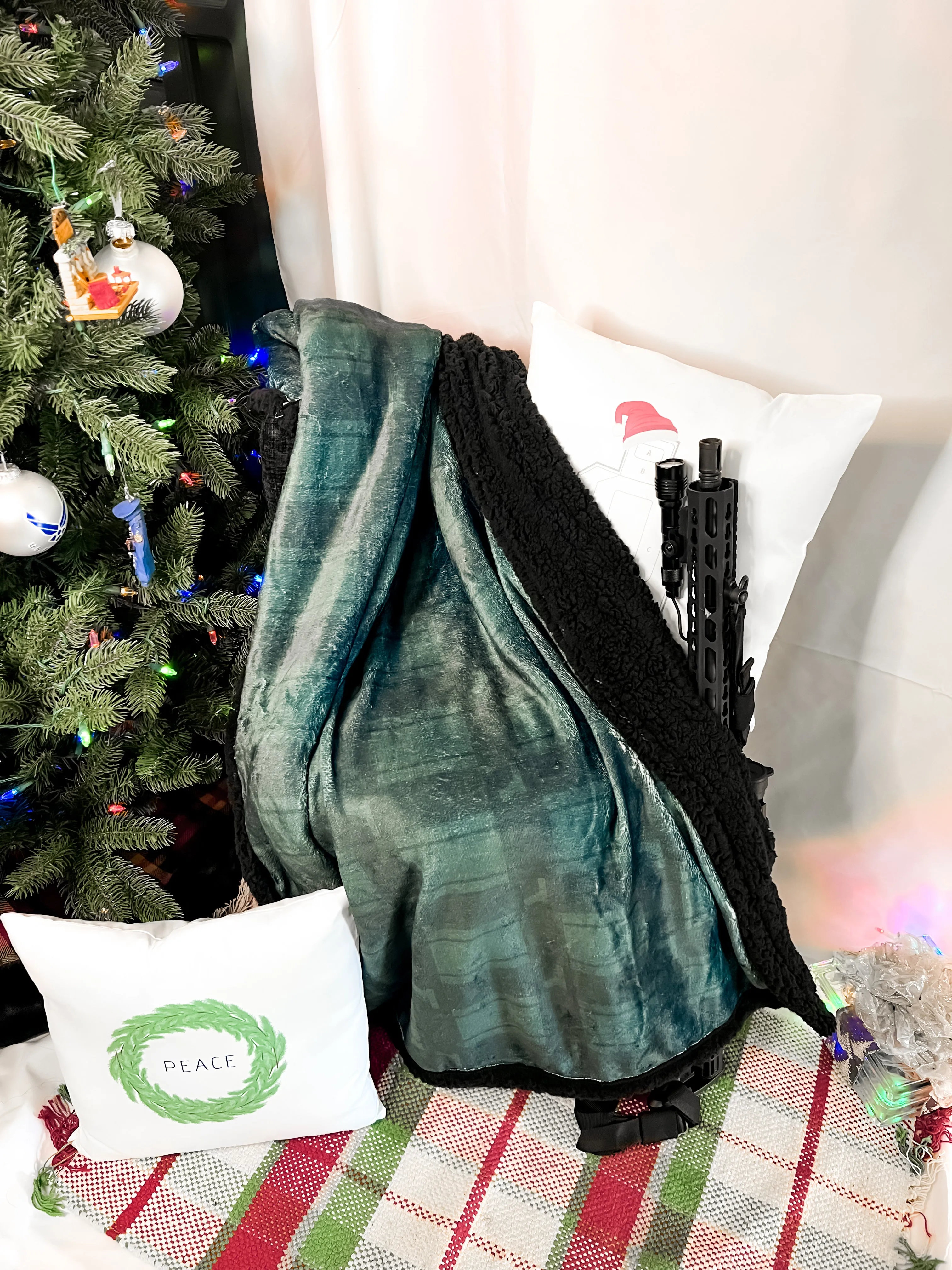 Gun Plaid Blanket