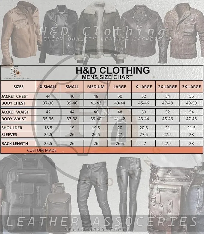 H&D Clothing Mens Brown Leather Long Coat Duster Riding Hunting Steampunk Trench Matrix Coats