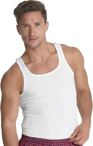 Hanes Men's Cotton Tank Undershirts 6-Pack