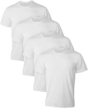 Hanes Men's Ultimate X-Temp Mesh Crewneck Undershirts, 4-Pack White XL
