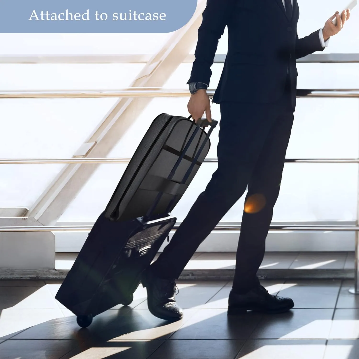 Heavy Duty Waterproof Garment Bag for Travel, Tear Resistance Suit Bag for Men Travel for Suits, Tuxedos, Coats, Uniform. 42 inch