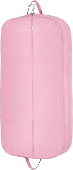 Heavy Duty Waterproof Garment Bag for Travel, Tear Resistance Suit Bag for Women Travel for Suits, Tuxedos, Coats, Uniform. Pink, 42 inch