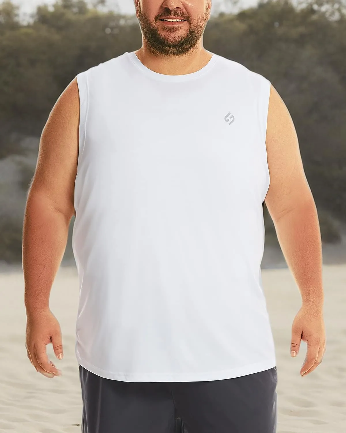 HOdo Big and Tall Mens Tank Tops Moisture Wicking Undershirt 3XL-6XL