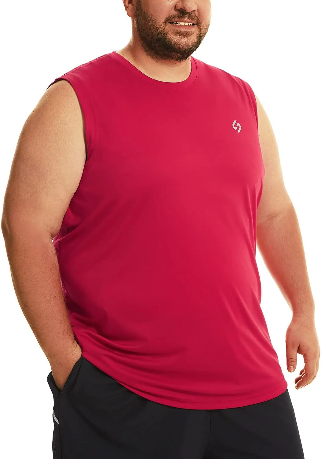 HOdo Big and Tall Mens Tank Tops Moisture Wicking Undershirt 3XL-6XL