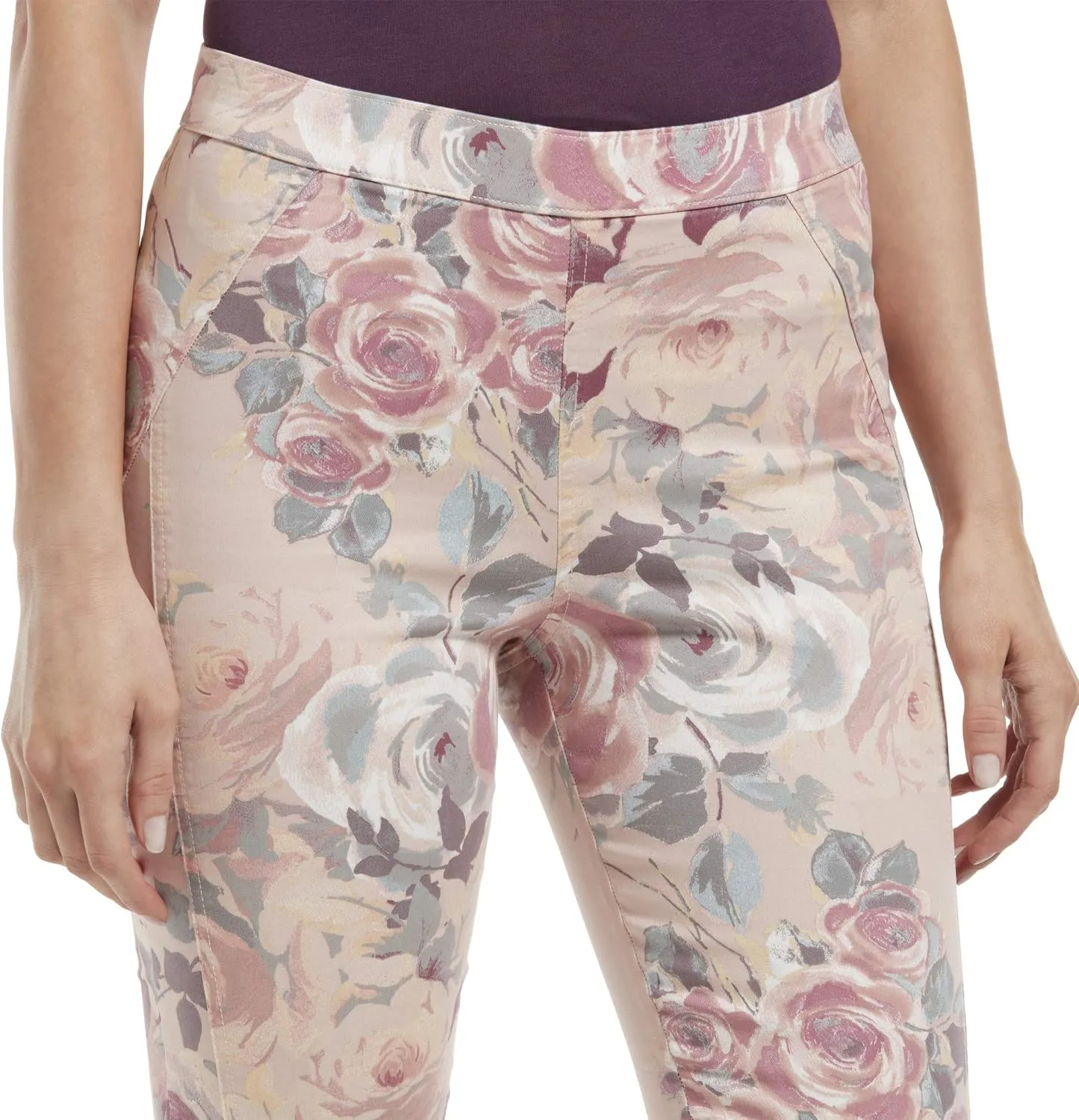 HUE Women's Sateen High Waist Skimmer Leggings
