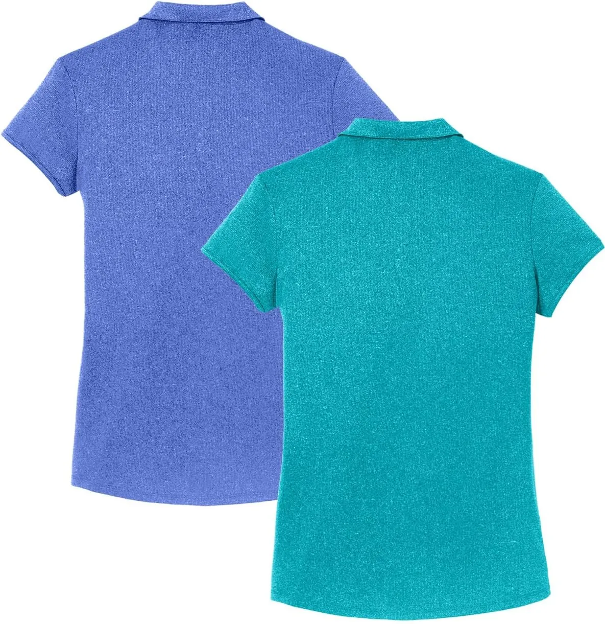 Joe's USA Ladies Moisture Wicking Heather Golf Polos in XS-4XL