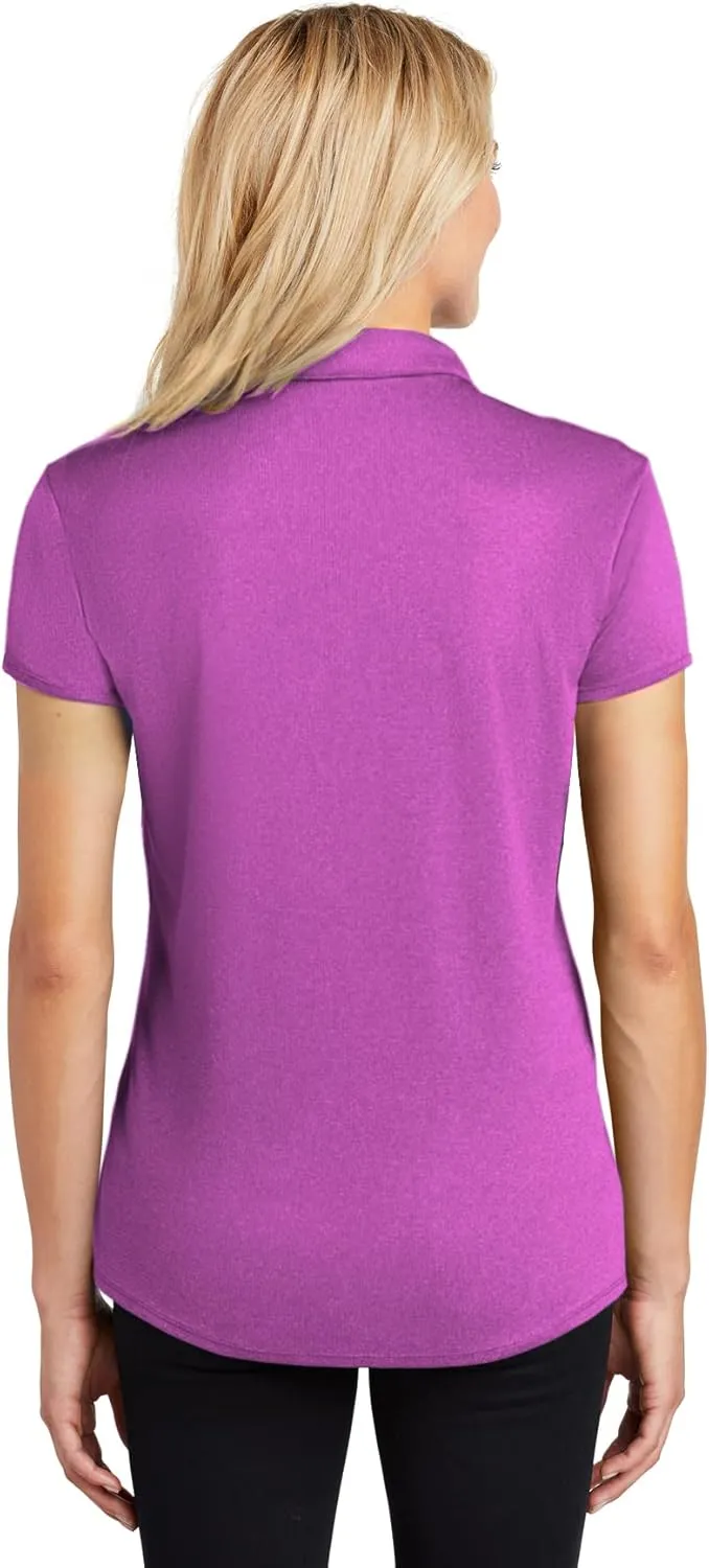 Joe's USA Ladies Moisture Wicking Heather Golf Polos in XS-4XL