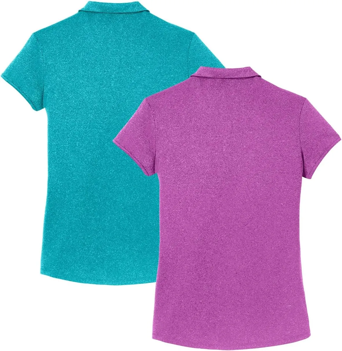 Joe's USA Ladies Moisture Wicking Heather Golf Polos in XS-4XL